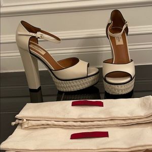 Valentino garavani platform woven sandals